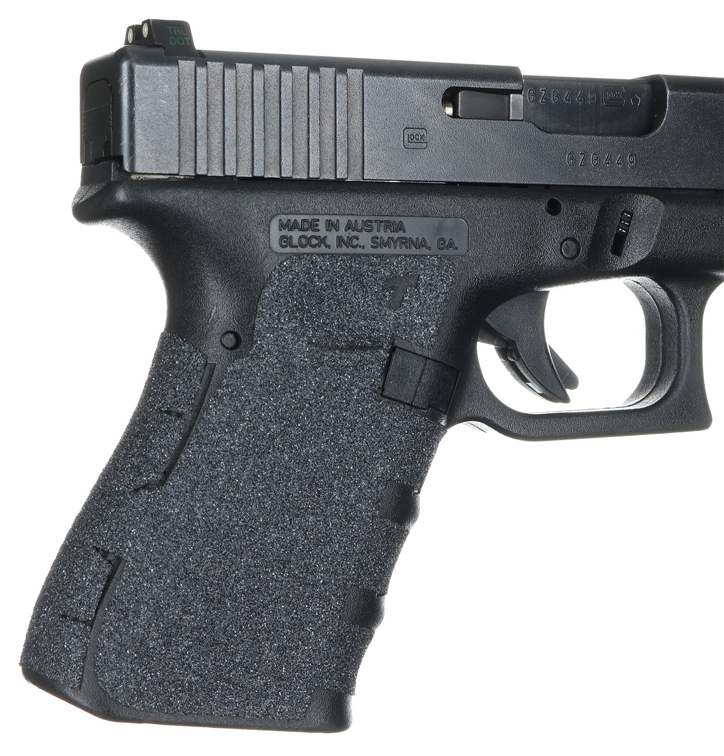 Talon Grips Glock 19/23/25/32/38 Gen1-3 104G Granulate Grip Wrap, Black