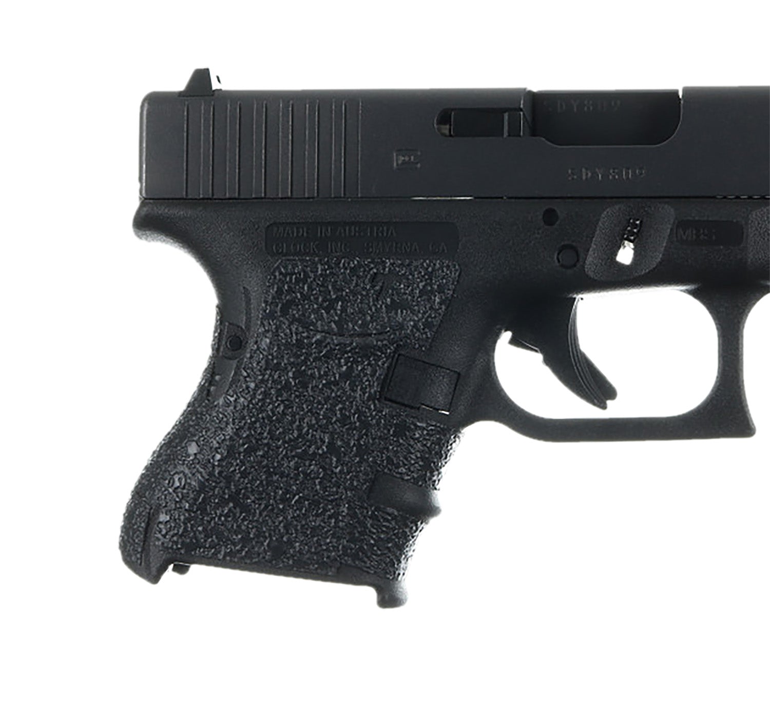 Talon Grips Adhesive Grip for Glock 26/27/28/33/39 Gen4 Medium Backstrap – Black Rubber