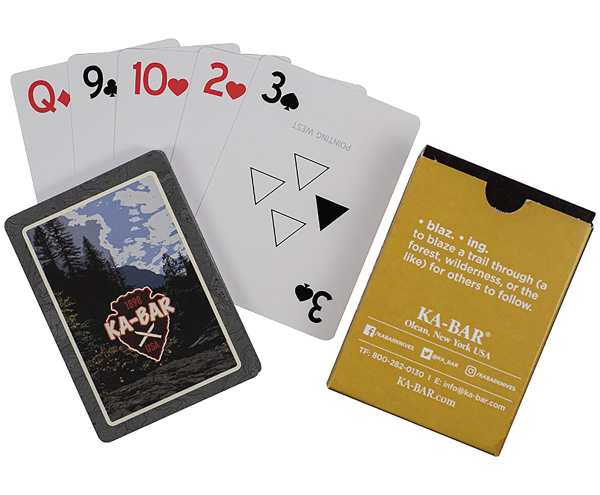 Ka-Bar Water Resistant PVC Playing Cards Trail Markers 3.5 Inch 9914