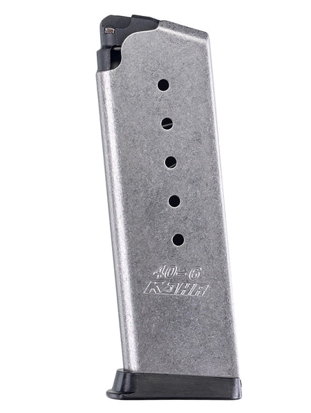 Kahr Arms OEM Stainless .40 S&W 6-Round Pistol Magazine for K/KP/CW Handguns