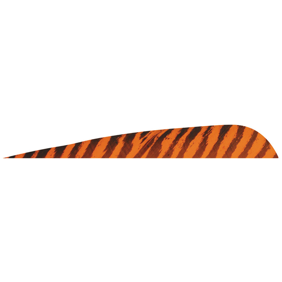 Gateway 4" Barred Chartreuse Right Wing Parabolic Feathers 50-Pack