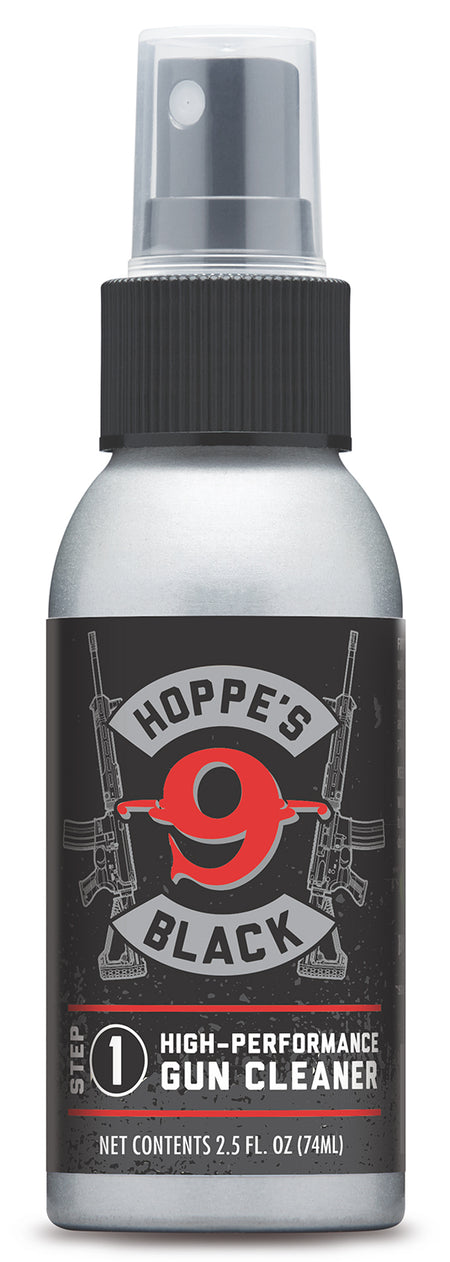 Hoppe's HBC2 Black Gun Cleaner 2.5 oz. Aluminum Pump Bottle for All Firearms