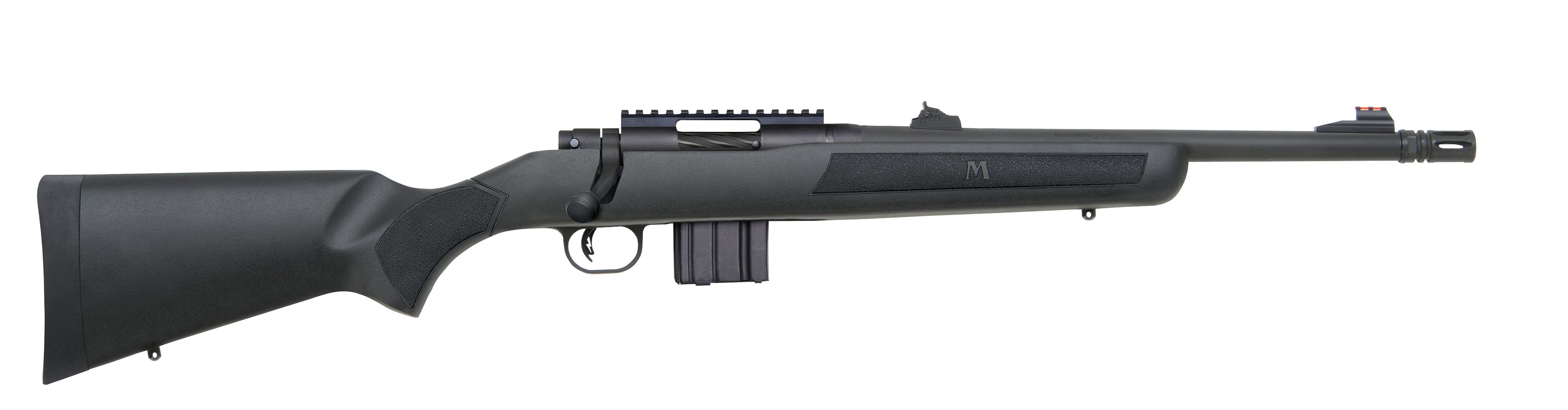 Mossberg 27707 MVP Patrol Full Size 300 Blackout 10+1 16.25" Matte Blued Threaded Bull Barrel, Matte Blued Stainless Steel Receiver w/Picatinny Rail, Black Fixed Synthetic Stock, Right Hand