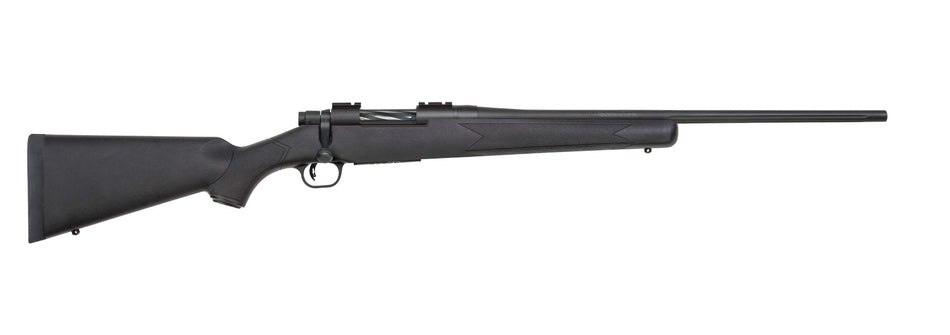 Mossberg 27884 Patriot Full Size 270 Win 5+1 22" Matte Blued Fluted Barrel, Drilled & Tapped Matte Blued Stainless Steel Receiver, Fixed Synthetic Stock, Right Hand