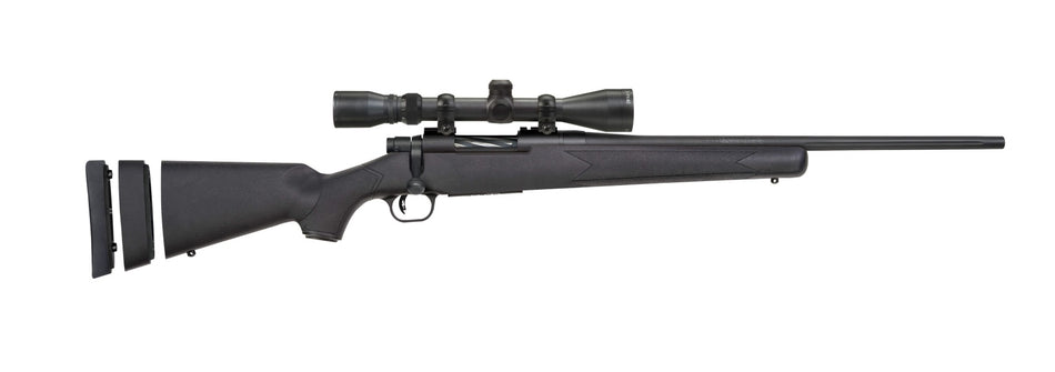 Mossberg 27840 Patriot Super Bantam 243 Win Caliber with 5+1 Capacity, 20" Fluted Barrel, Matte Blued Metal Finish & Black Synthetic Stock Right Hand (Youth) Include 3-9x40mm Scope