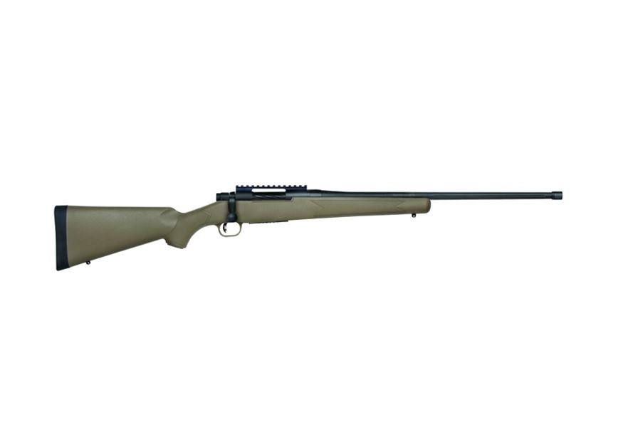 Mossberg 28263 Patriot Predator Full Size 400 Legend 4+1 20" Matte Blued Threaded Barrel, Matte Blued Picatinny Rail Receiver, Fixed Flat Dark Earth Synthetic Stock