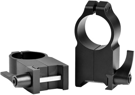 Warne 204LM 1" Maxima Vertical Scope Rings Ultra High Quick Detach Matte Black 0 MOA