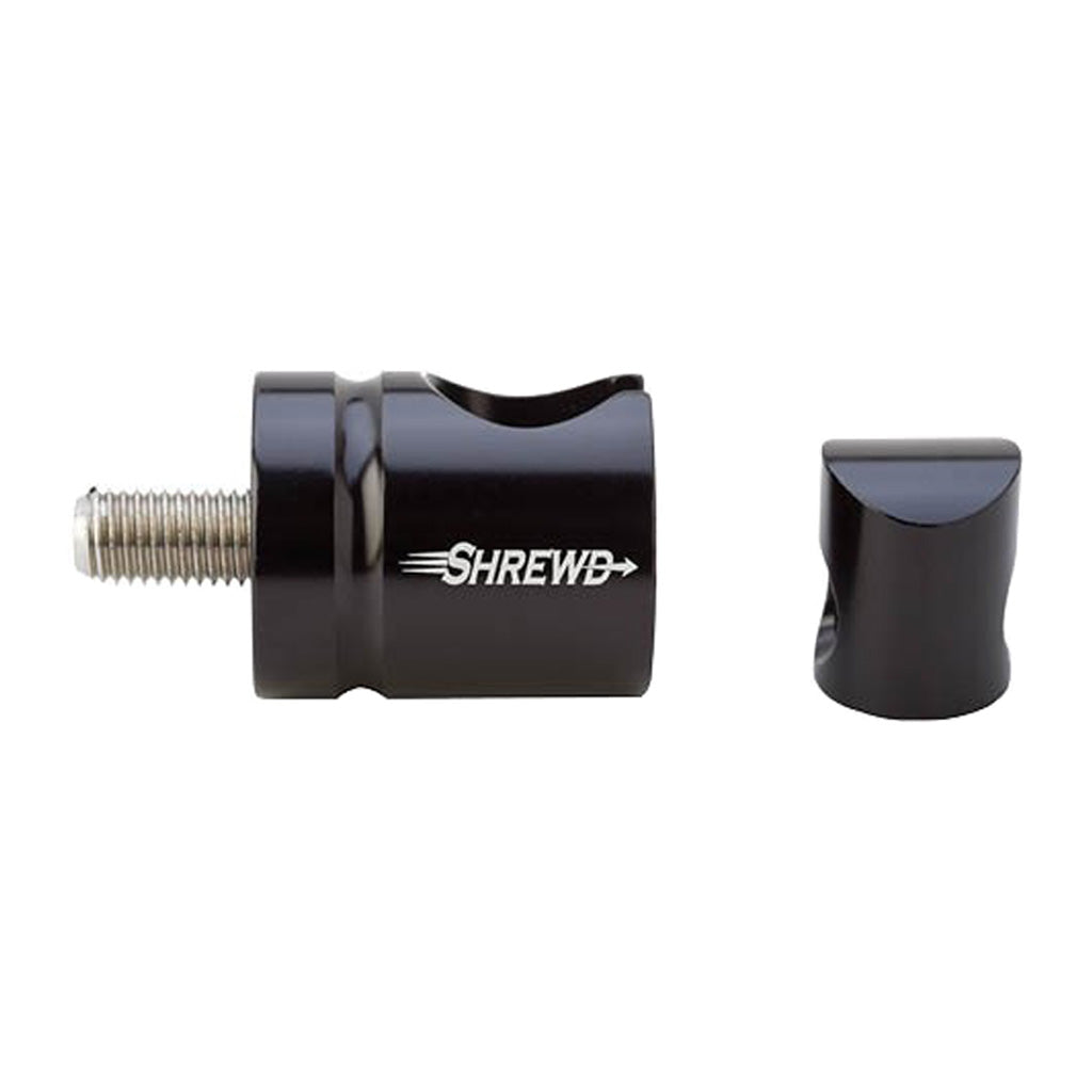 Shrewd Bow Stabilizer Quick Disconnect Straight Gloss Black Aluminum