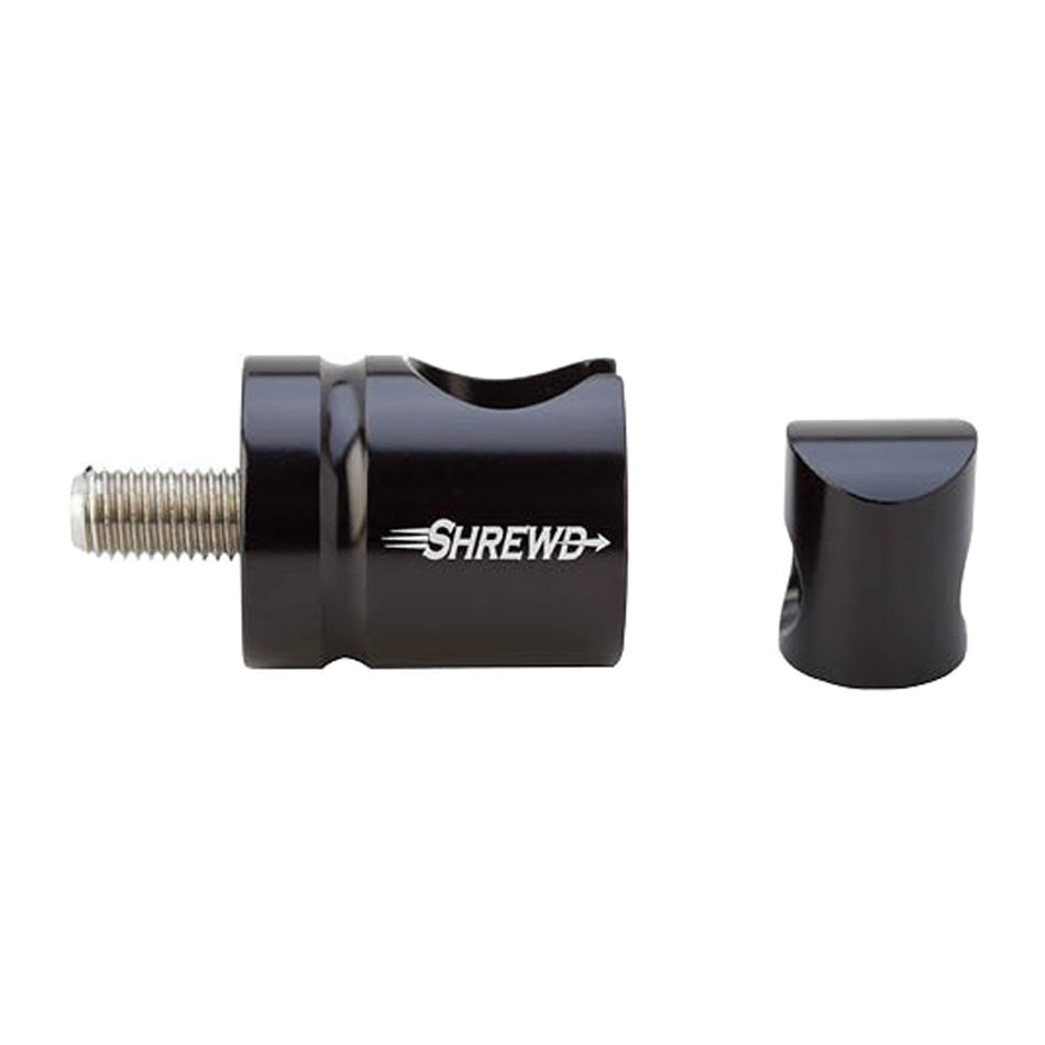 Shrewd Bow Stabilizer Quick Disconnect Straight Gloss Black Aluminum
