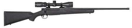 Mossberg 28247 Patriot w/Optic 350 Legend 4+1 22" Matte Blued Fluted Threaded Barrel, Matte Blued Drilled & Tapped Receiver, Fixed Black Synthetic Stock, Vortex Crossfire II 3-9x40mm