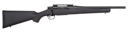 Mossberg 28230 Patriot Carbine 6.5 Creedmoor 5+1 18" Matte Blued Threaded Bull Barrel, Matte Blued Picatinny Rail Receiver, Black Fixed Synthetic Stock