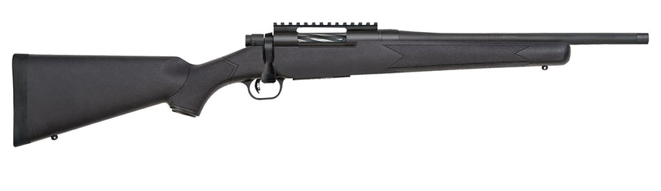 Mossberg 28230 Patriot Carbine 6.5 Creedmoor 5+1 18" Matte Blued Threaded Bull Barrel, Matte Blued Picatinny Rail Receiver, Black Fixed Synthetic Stock