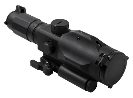NcStar SRT Gen 3 Hardcoat Anodized Black 3-9x40mm P4 Sniper Illuminated Reticle Integrated Green Laser Riflescope