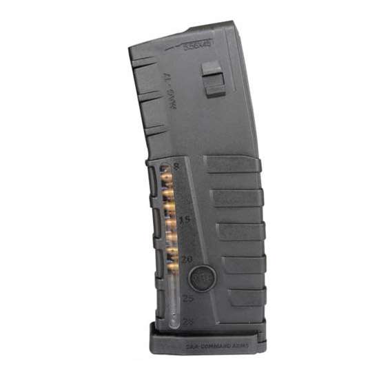 Command Arms 223 Remington 30rd Clear Window Poly Mag AR-15 M-16