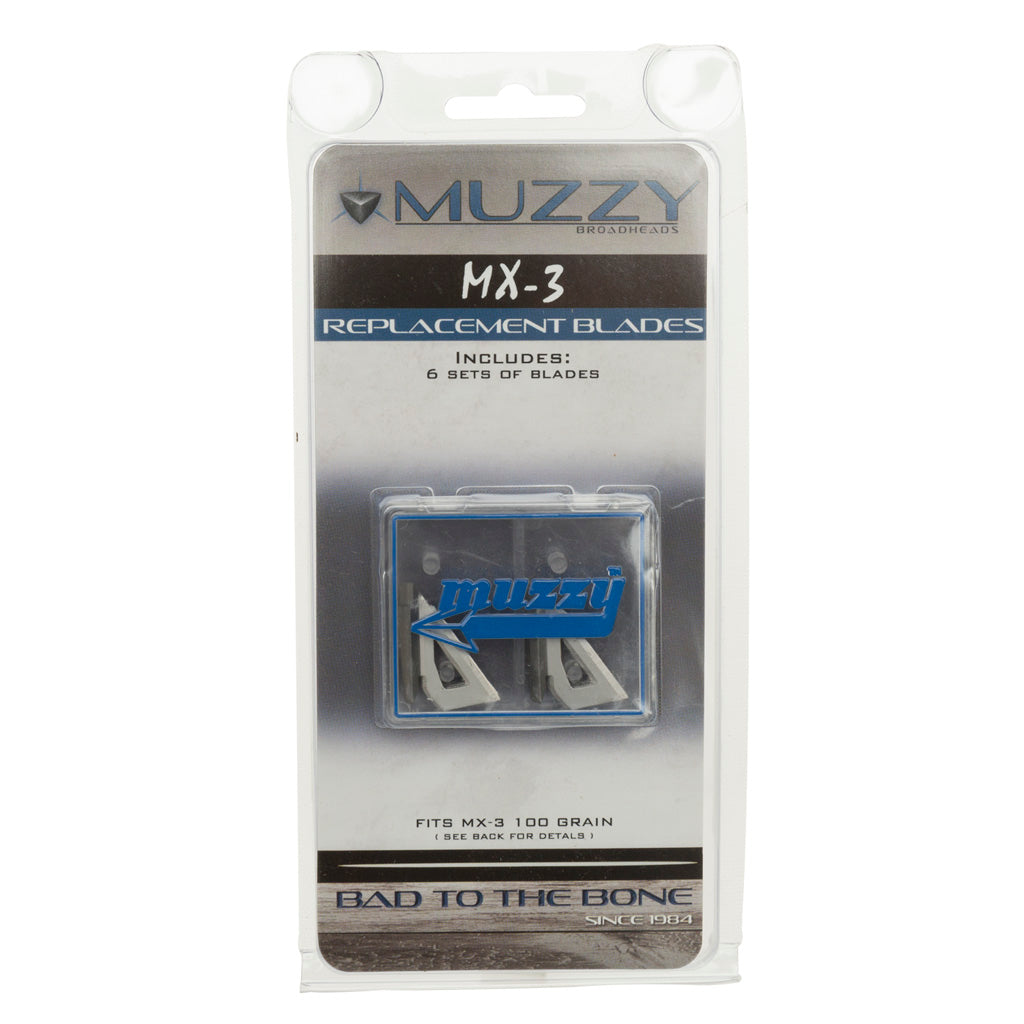 Muzzy 100 gr. MX-3 Broadhead Replacement Blades 9-Pack