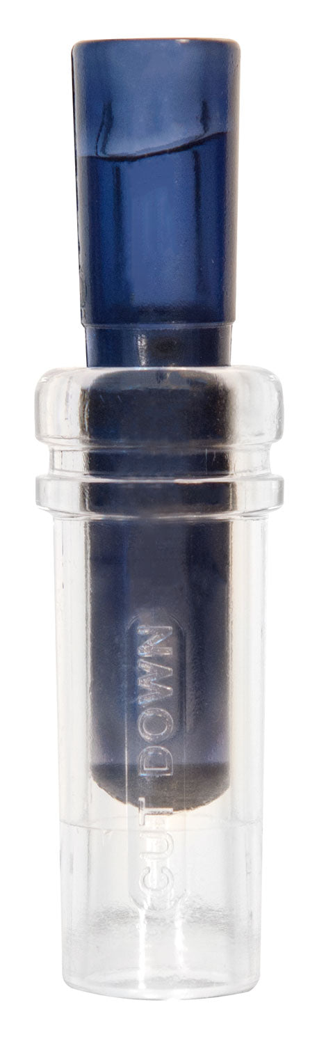 Duck Commander Cut Down 2.0 Double Reed Advanced Duck Call, Blue Polycarbonate