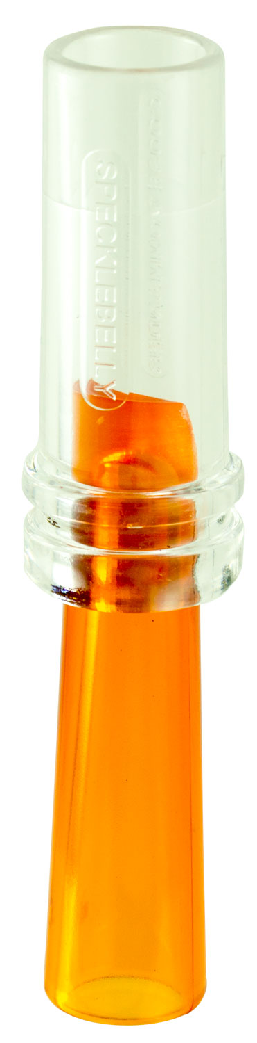 Duck Commander Specklebelly Single Reed Goose Call Acrylic Clear Orange Yodels Purrs