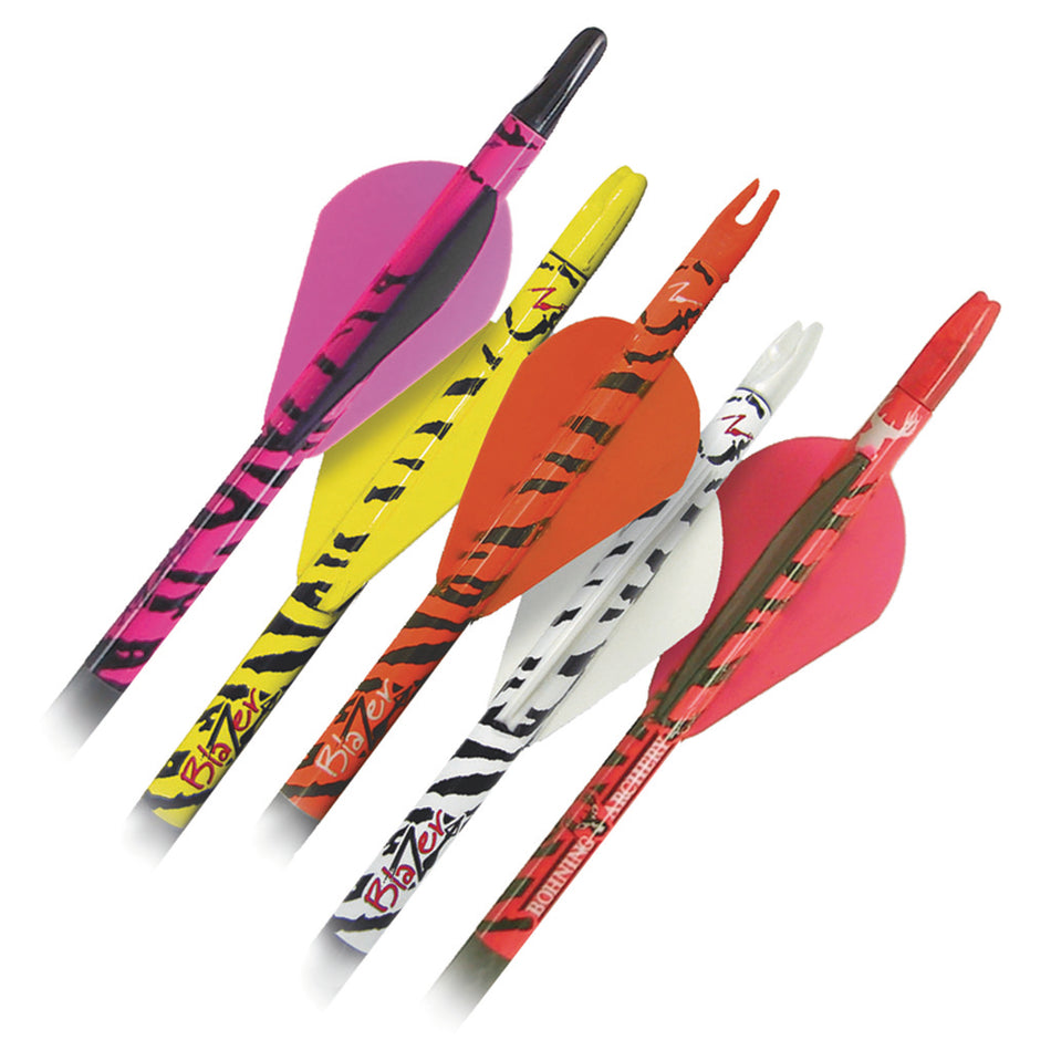 Bohning Blazer Yellow Tiger 4 in. Arrow Wraps 13 pk.