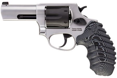 Taurus 2-85635NSVZ 856 Defender Small 38 Special +P 6 Shot 3" Matte Stainless Steel Barrel, Matte Black Cylinder, Matte Stainless Steel Frame, Black/Gray VZ Grip, Transfer Bar Safety, Exposed Hammer