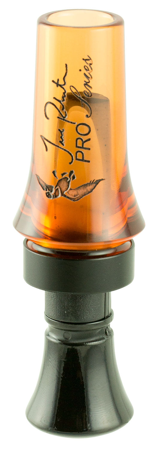 Duck Commander Jase Pro Series Orange Acrylic Open Duck Call Double Reed Mallard Hen Sounds