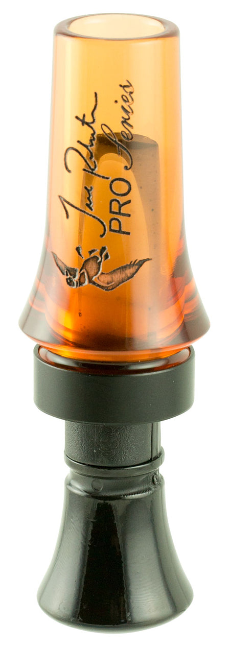 Duck Commander Jase Pro Series Orange Acrylic Open Duck Call Double Reed Mallard Hen Sounds