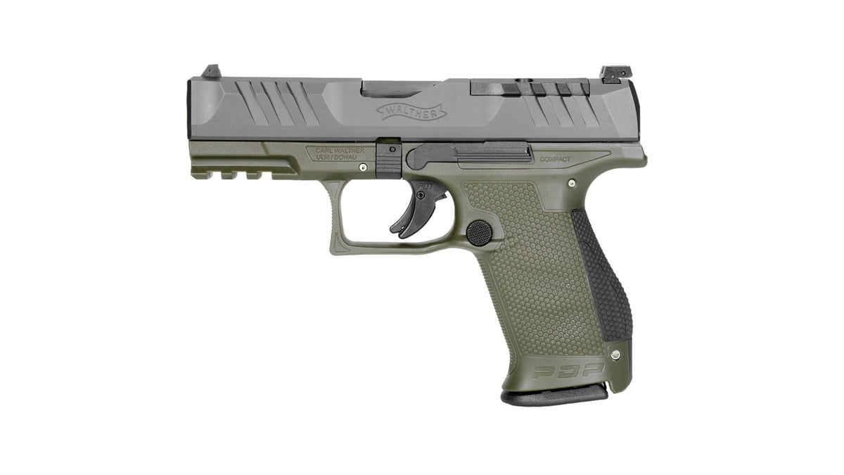 Walther Arms 2858428 PDP Compact Optic Ready 9mm Luger 4" 15+1 Black Steel Slide Performance Duty Textured Polymer Grip