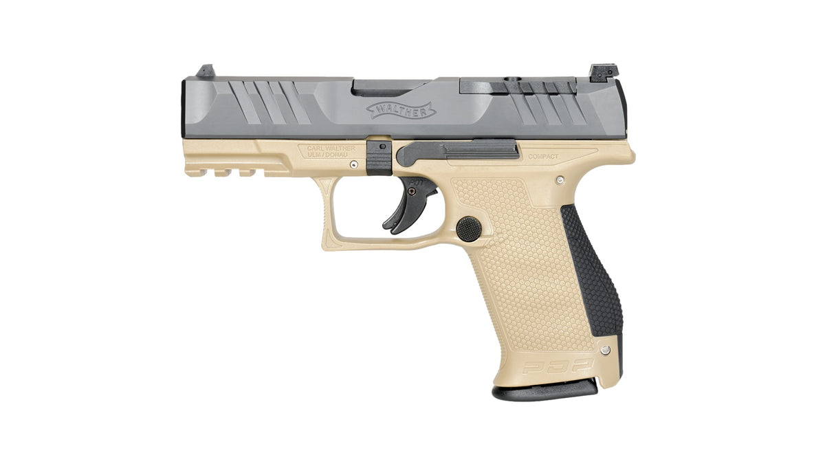 Walther Arms 2858444 PDP Compact Optic Ready 9mm Luger 4" 15+1 Black Steel Slide Performance Duty Textured Polymer Grip