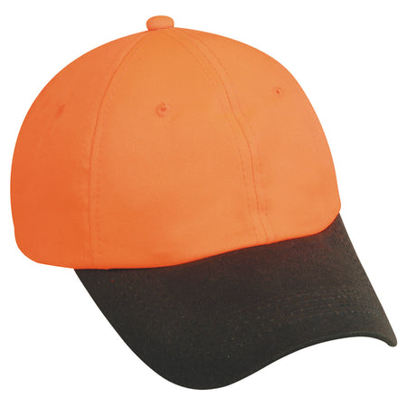 Outdoor Cap Blaze Orange/Brown Waxed Cotton 6-Panel Hat