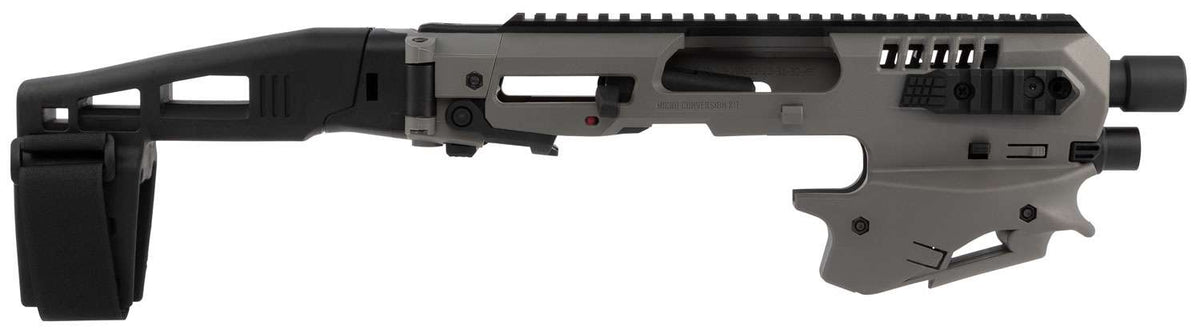 CAA MCK Glock 17/19/19X/22/23/31/32/G45 Tungsten Gray Adv Kit Long Stabilizer