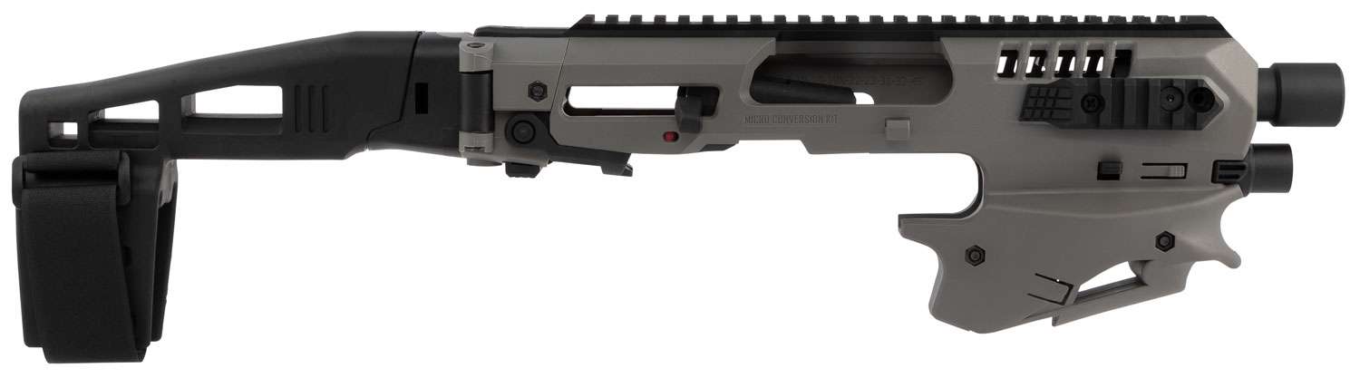 CAA MCK Glock 17/19/19X/22/23/31/32/G45 Tungsten Gray Adv Kit Long Stabilizer
