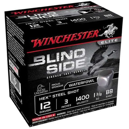 Winchester BLINDSIDE Hunting Shotgun Ammo 12 Gauge 3 in 1-3/8 oz BB