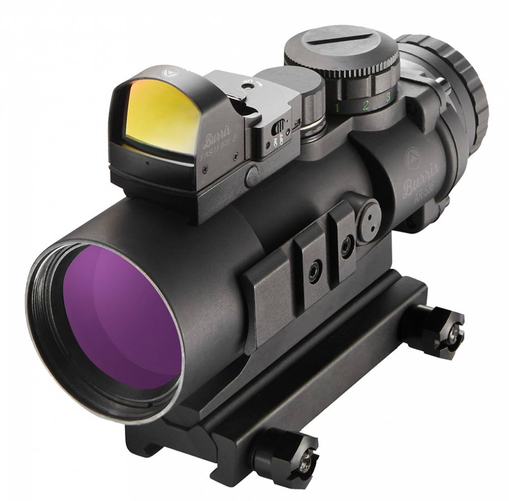Burris AR-536 5x 36mm 3 MOA Illuminated Ballistic CQ Combo Package Matte Black 300223