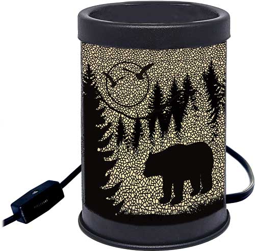 Rivers Edge Bear Themed Candle Warmer Plate