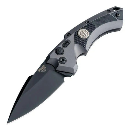 Hogue SIG EX-A05 3.5" Auto Folding Knife CPM154 Spear Point Blade Matte Black
