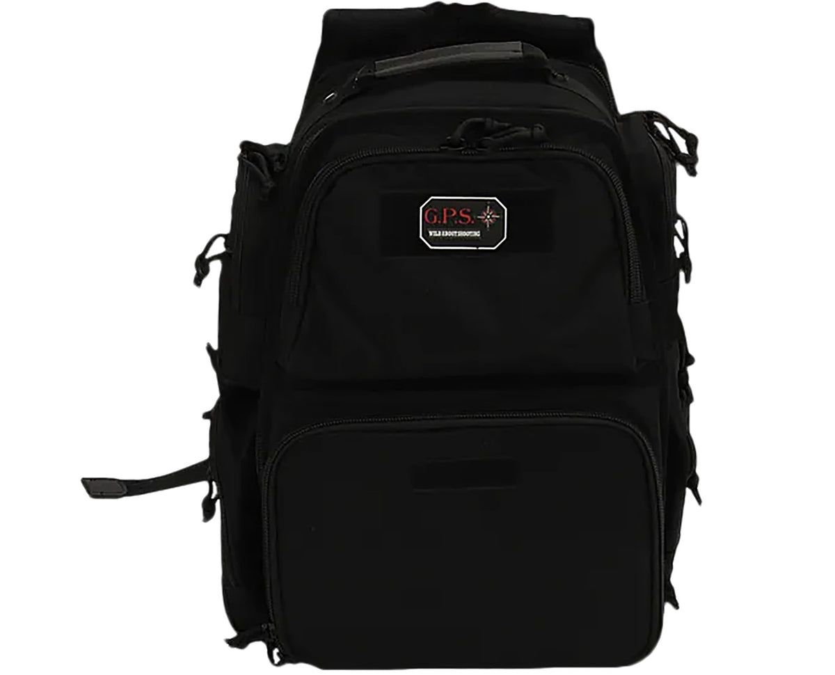 GPS Executive Backpack Black 5 Handgun Capacity Lockable YKK Zippers Rain Cover
