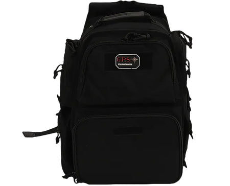 GPS Executive Backpack Black 5 Handgun Capacity Lockable YKK Zippers Rain Cover