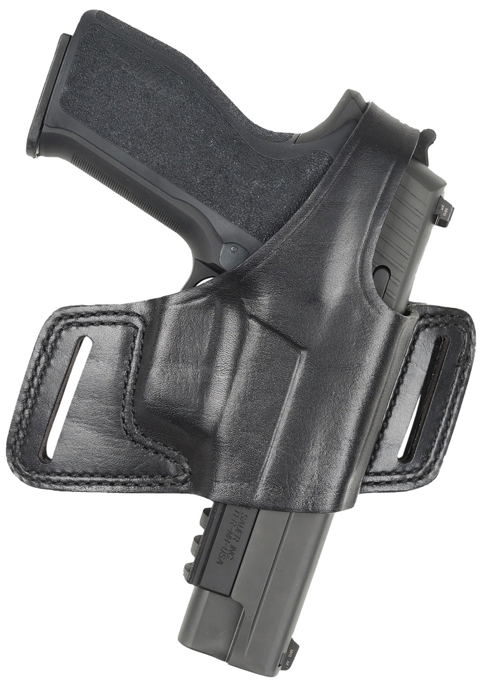 Bianchi 15706 Black Widow Leather OWB Holster Size 01 Black Belt Slide Right Hand S&W J Frame/Taurus 85