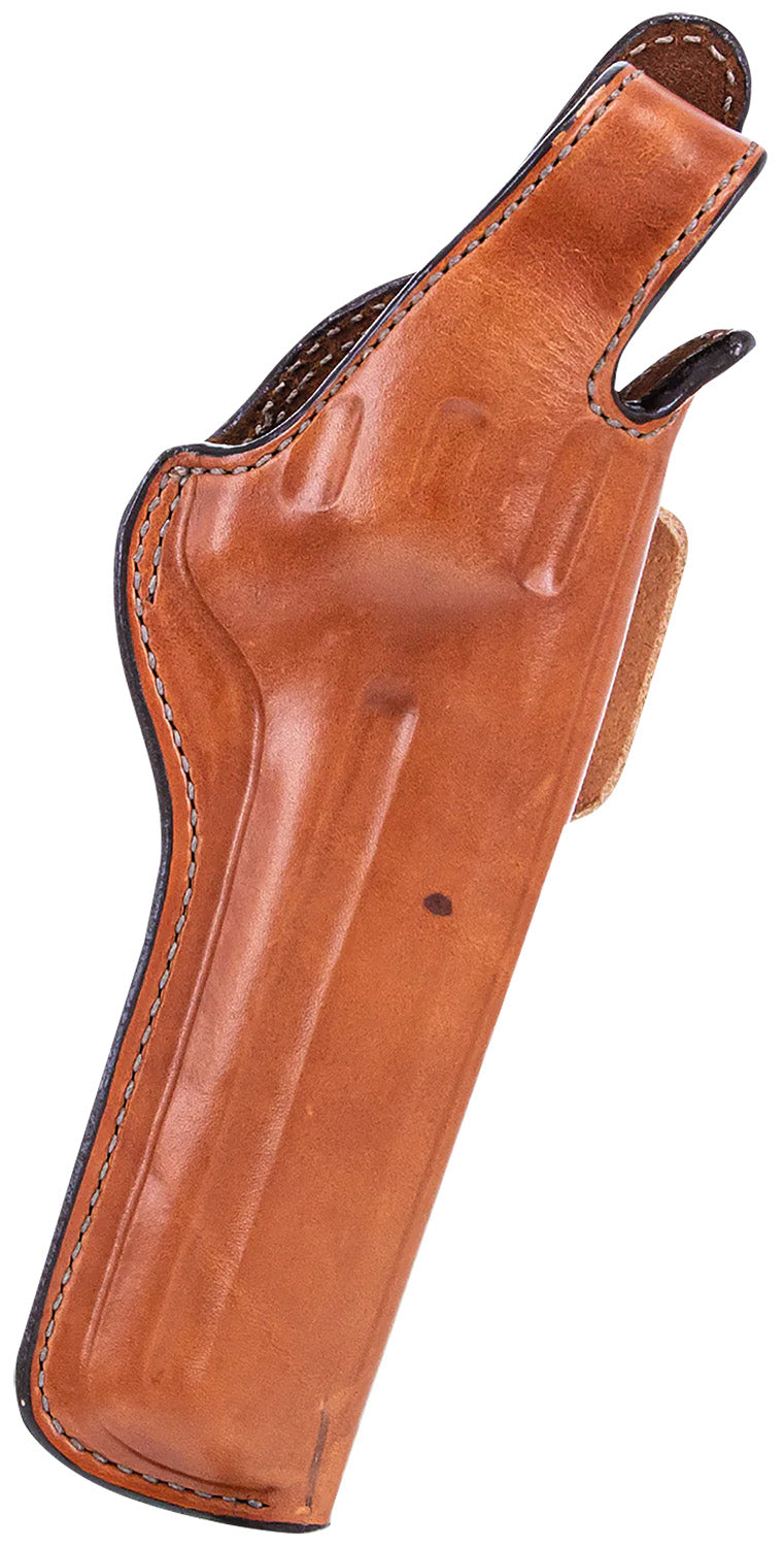 Bianchi 10277 5BHL OWB Thumbsnap Holster Size 05 Tan Leather Belt Loop Right Hand S&W K Frame/Taurus 415T