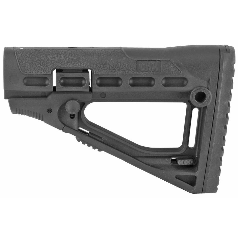 CAA AR-15/M16 Skeletonized Stock Black Polymer Mil-Spec/Commercial