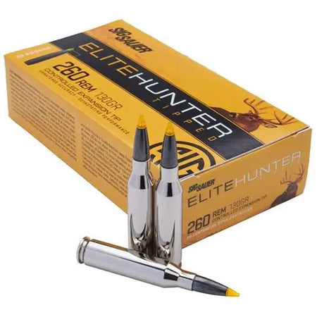 Sig Sauer Hunting .260 Remington 130 grain Controlled Expansion Tip (CET) Ballistic Tip ammunition