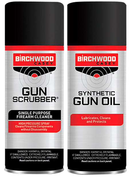 Birchwood Casey Synthetic Gun Oil and Gun Scrubber Combo Aerosol 2 Pack 1.25 oz.