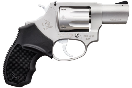 Taurus 2942029 942 22 LR 8rd 2" Barrel, Overall Matte Finish Stainless Steel & Finger Grooved Black Polymer Grip
