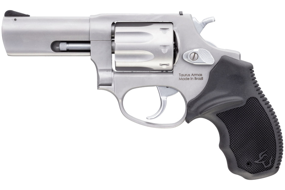 Taurus 2942M039 942 22 WMR 8rd 3" Barrel, Overall Matte Finish Stainless Steel & Finger Grooved Black Polymer Grip