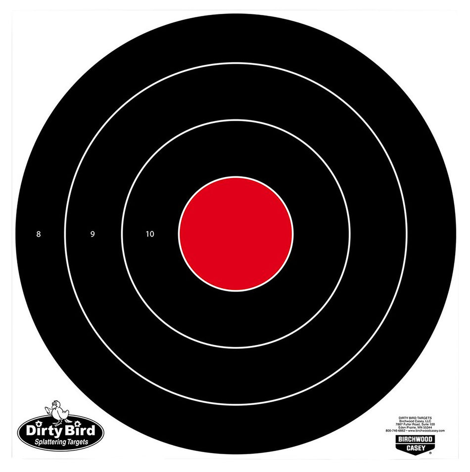 Birchwood Casey, Dirty Bird, Bullseye Target, 17.25", 5 Targets