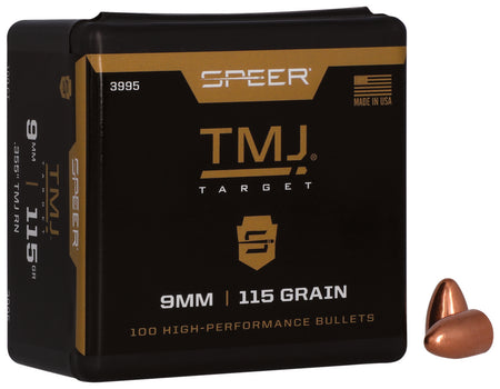 Speer 3995 TMJ 9mm 115gr Total Metal Jacket Reloading Bullets 100/Box