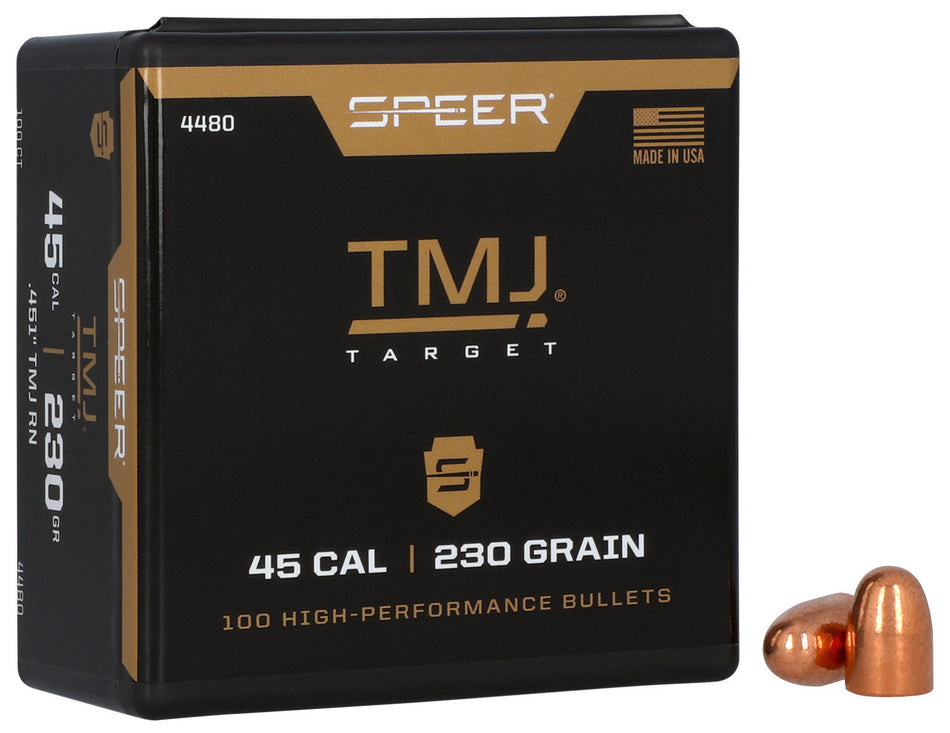 Speer 4480 TMJ .45 Cal 230gr Total Metal Jacket Bullets 100/Box