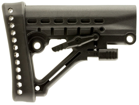 Archangel AA120 Black Synthetic Heavy Duty AR-Platform Buttstock 6 Position Fits Commercial Size Buffer Tube