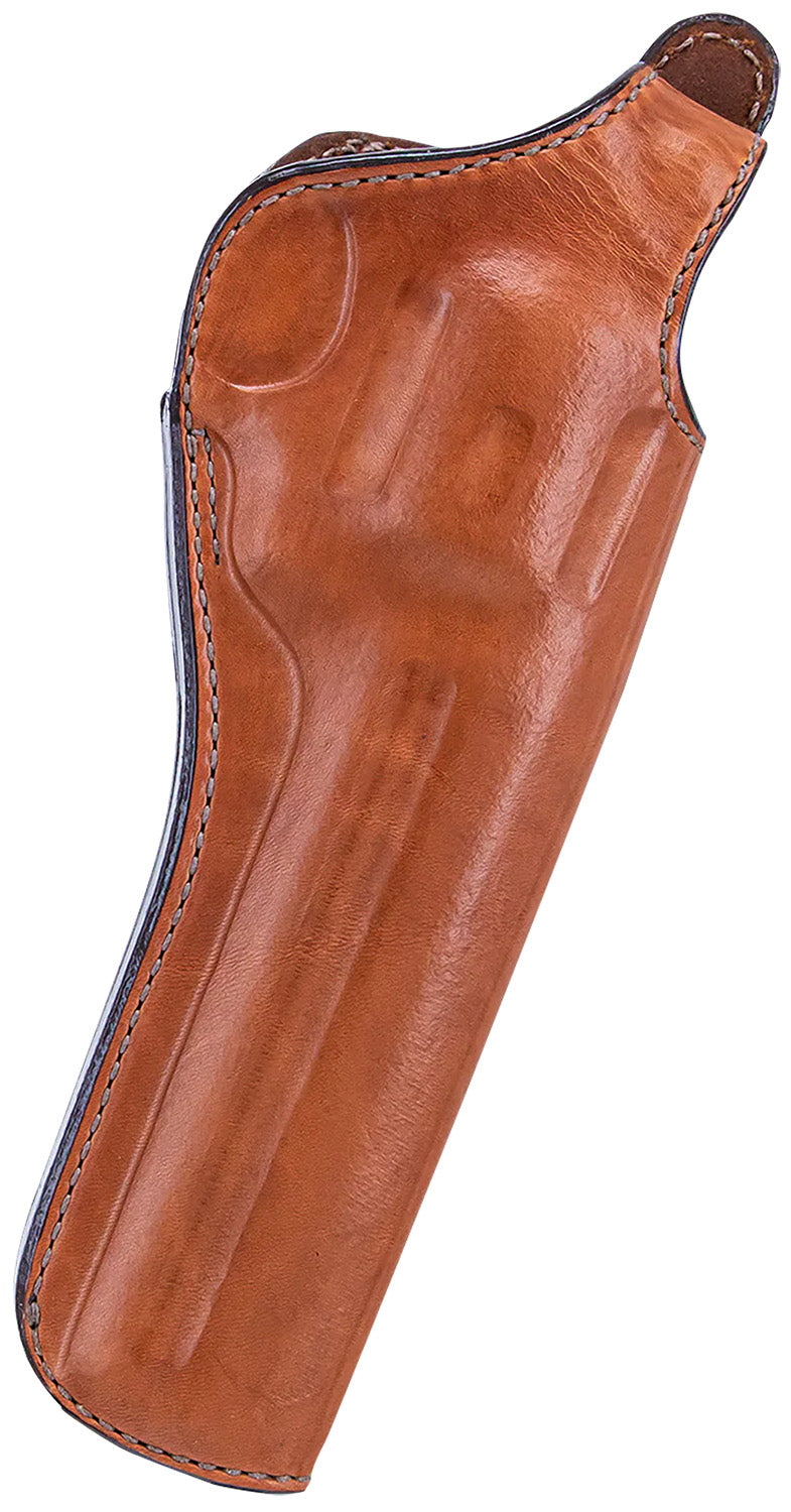 Bianchi 111 Cyclone OWB Holster 12694 Tan Leather Belt Loop - Fits GP100, Python, S&W 586/686, Taurus 669 RH
