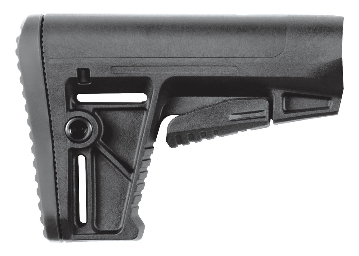 Kriss USA DS150 Black Synthetic AR-15 Stock with QD Sockets for Mil-Spec Tube