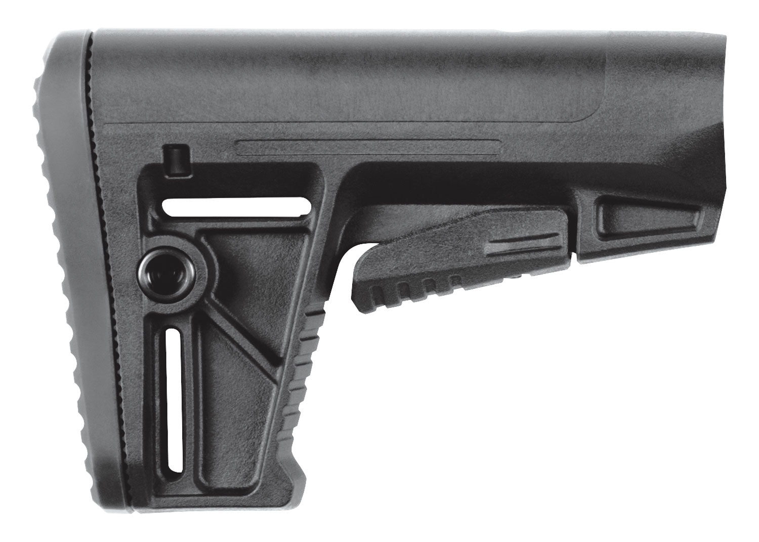 Kriss USA DS150 Black Synthetic AR-15 Stock with QD Sockets for Mil-Spec Tube